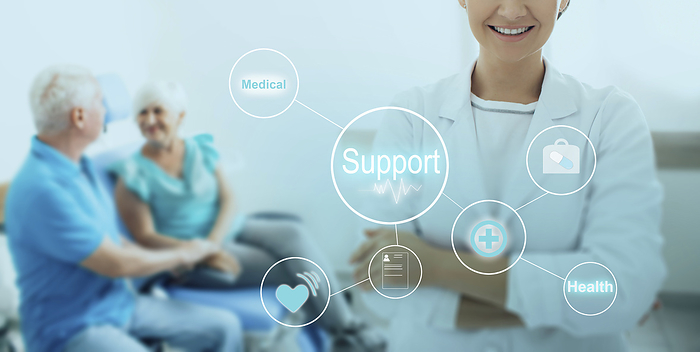 Healthcare support Healthcare support., by PEAKSTOCK   SCIENCE PHOTO LIBRARY