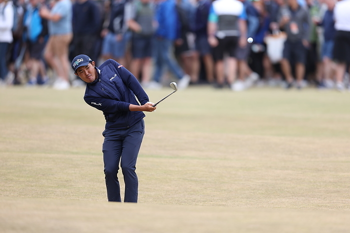 The 150th British Open Championship Japan s Takumi Kanaya on the 17th hole during the first round of the 150th British Open Championship at St Andrews Old Course in Fife, Scotland on July 14, 2022.  Photo by Koji Aoki AFLO SPORT 