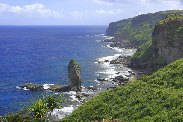 Yonaguni Island Tategami Rock and East China Sea Okinawa Taken from Tategamiwa Observatory