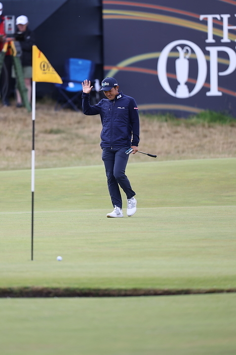 The 150th British Open Championship Japan s Takumi Kanaya on the 1st hole during the second round of the 150th British Open Championship at St Andrews Old Course in Fife, Scotland on July 15, 2022.  Photo by Koji Aoki AFLO SPORT 