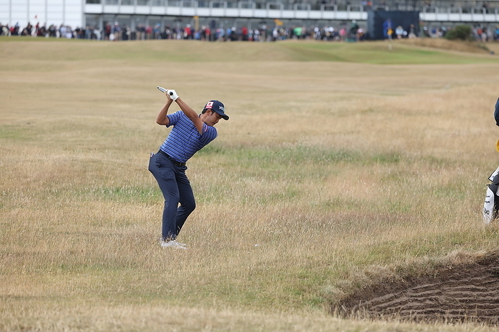 The 150th British Open Championship Japan s Takumi Kanaya on the 3rd hole during the second round of the 150th British Open Championship at St Andrews Old Course in Fife, Scotland on July 15, 2022.  Photo by Koji Aoki AFLO SPORT 