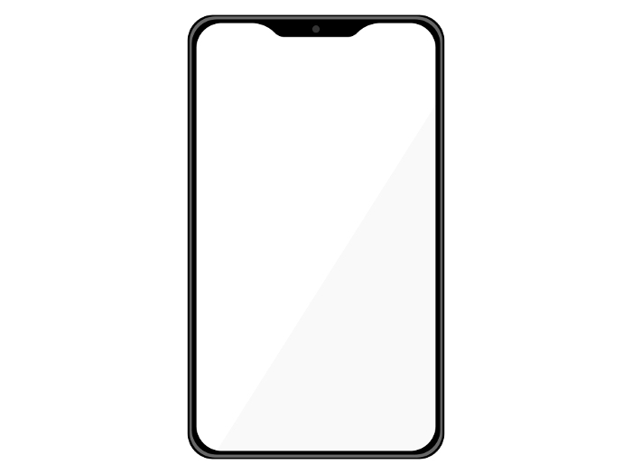 Smartphone icon White screen