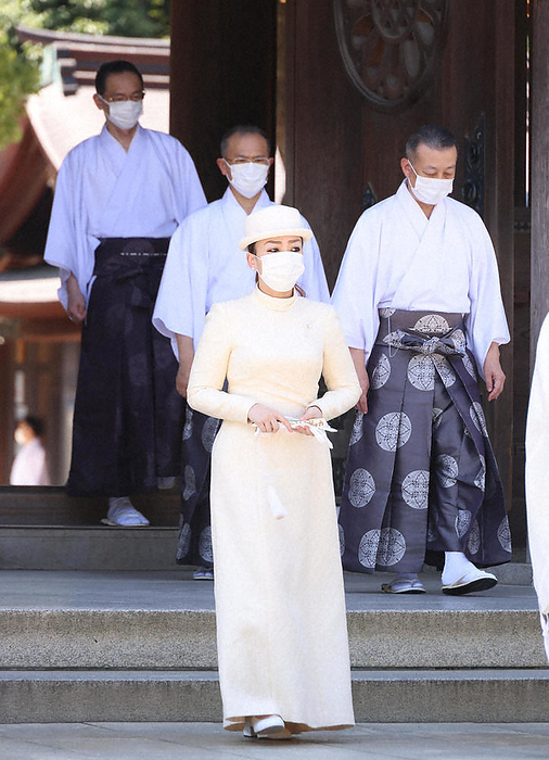 Princess Yaoko Mikasa of the Prince Tomohito of Mikasa family visits Meiji Shrine on the occasion of the  100th Anniversary of Emperor Meiji Princess Yaoko Mikasa of the Prince Tomohito family visits Meiji Shrine on the occasion of the  100th Anniversary of Emperor Meiji  in Shibuya Ward, Tokyo, on July 2, 2022. 10:56 a.m., July 5, 2022  Photo by Representative Director 