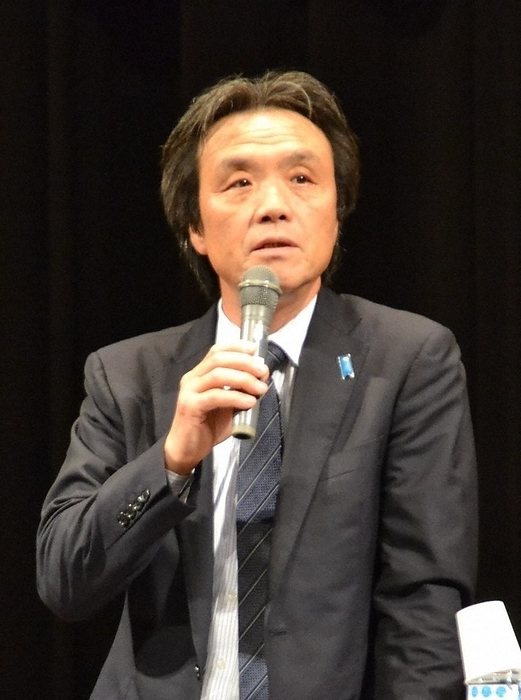 Kaoru Hasuike, victim of the North Korean abduction case, appeals for a solution to the abduction issue in a lecture   Wakayama Kaoru Hasuike appeals for a solution to the abduction issue in her speech at the Hashimoto Civic Hall, September 10, 2018, 7:35 p.m. Photo by Kazuo Matsuno.