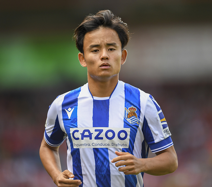 Takefusa Kubo Takefusa Kubo of Real Sociedad during the Pre season friendly between Bournemouth and Real Sociedadat the Vitality Stadium, Bournemouth Picture by Jeremy Landey Focus Images Ltd 07747773987 30 07 2022