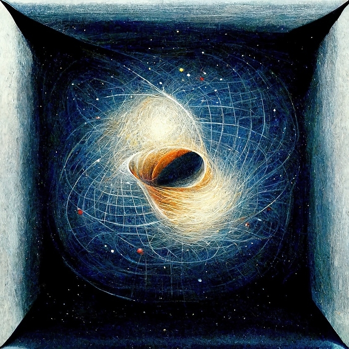 General theory of relativity, conceptual illustration General theory of relativity, conceptual illustration., by RICHARD JONES SCIENCE PHOTO LIBRARY