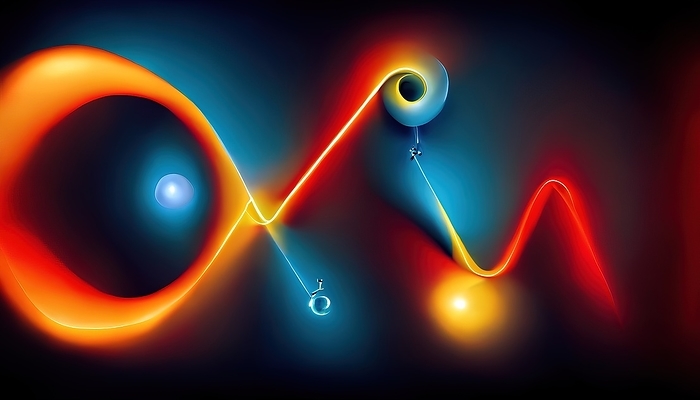 Quantum mechanics, conceptual illustration Quantum mechanics, conceptual illustration., by RICHARD JONES SCIENCE PHOTO LIBRARY