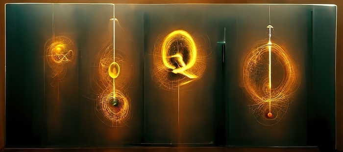 Quantum mechanics, conceptual illustration Quantum mechanics, conceptual illustration., by RICHARD JONES SCIENCE PHOTO LIBRARY