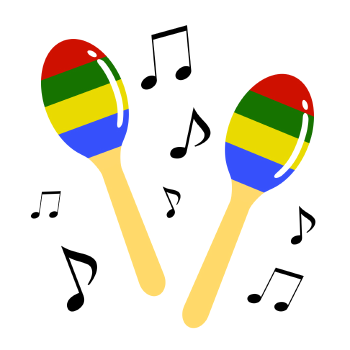 Samba rhythm with maracas