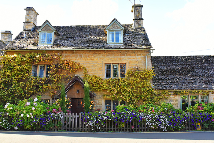 Flowering House, Boaton-on-the-Water, Cotswolds, England, United Kingdom
