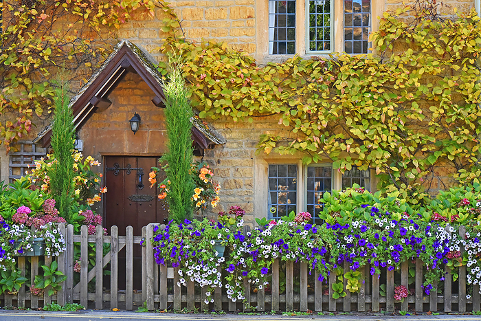 Flowering House, Boaton-on-the-Water, Cotswolds, England, United Kingdom