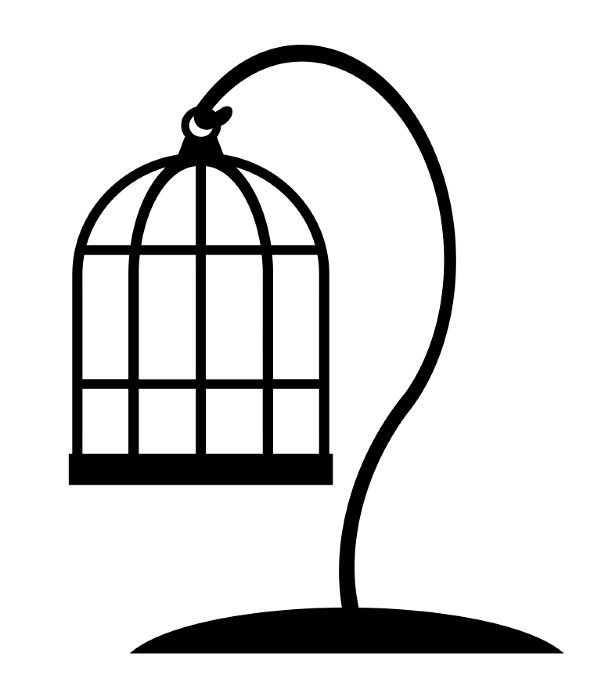 Hanging bird cage