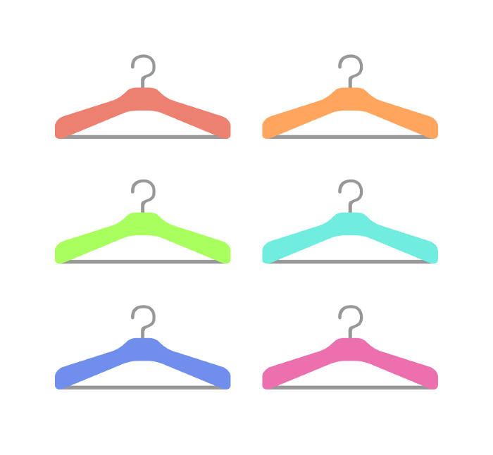 colored hanger