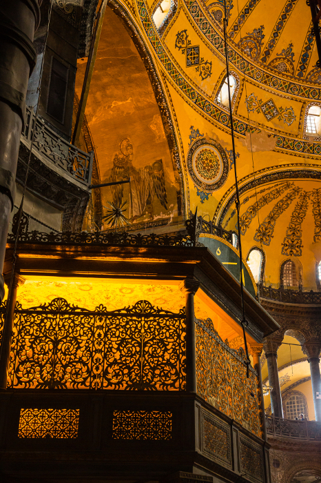 Interior of Hagia Sophia, Istanbul, Turkey