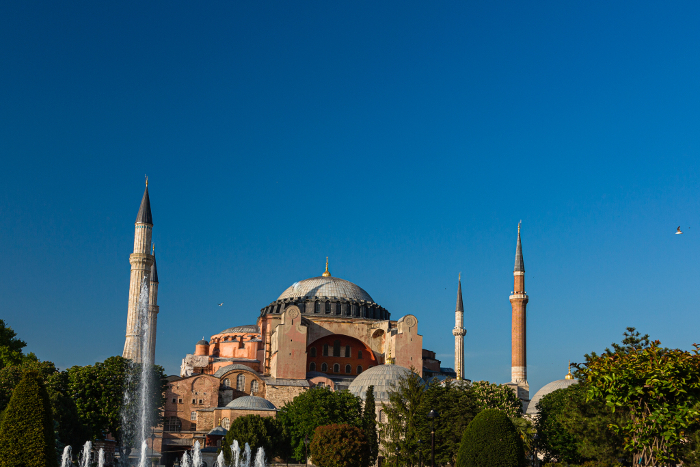 Hagia Sophia in the old city of Istanbul, Turkey