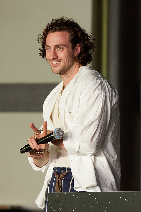 Event to ward off the bad luck of the  Bullet Train  movie. Aaron Taylor Johnson attends a promotional event for the movie  Bullet Train  at the Koyasan Tokyo Betsuin temple on August 22, 2022 in Tokyo, Japan. The cast participated in a special Yakuyoke purification ritual at the temple to ward off evil spirits.