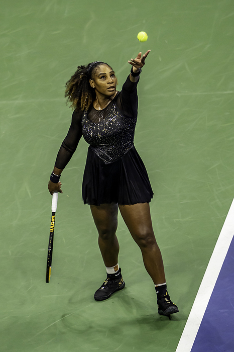 TENNIS Serena Williams 2022 US Open Serena Williams competing in the first round of her final Grand Slam Tennis at the 2022 US Open.