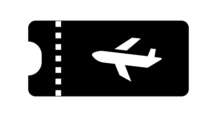 Boarding pass icon. Airline ticket. Airline ticket. Vector.