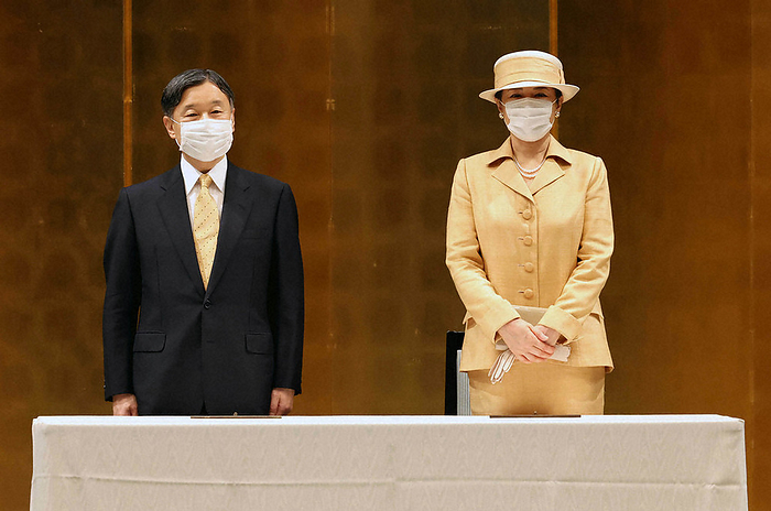 150th Anniversary Celebration of the School System Their Majesties the Emperor and Empress at the ceremony commemorating the 150th anniversary of the school system at the National Theatre in Chiyoda ku, Tokyo, 2022. September 5, 2:58 p.m.  photo by Kentaro Ikushima