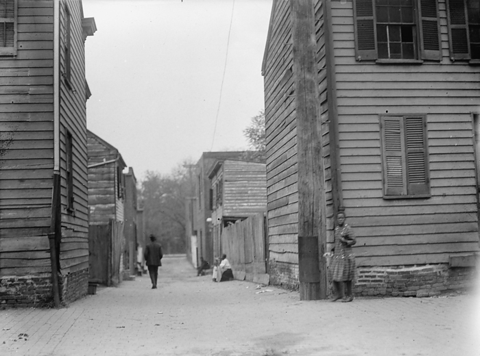 Alley Clearance. Slum Views, 1914. Creator: Harris  amp  Ewing. Alley Clearance. Slum Views, 1914. Poor neighbourhood, USA.