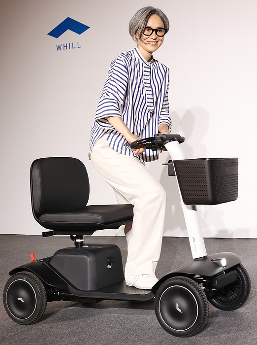 Whill unveils the new personal mobility  Whill model S  September 13, 2022, Tokyo, Japan   A model demonstrates to drive Japan s personal mobility company Whill s new mobility  Whill model S  for elderly people who return their driver s licenses in Tokyo on Tuesday, September 13, 2022. Whill is expecting to put it on the market end of this year.    Photo by Yoshio Tsunoda AFLO  