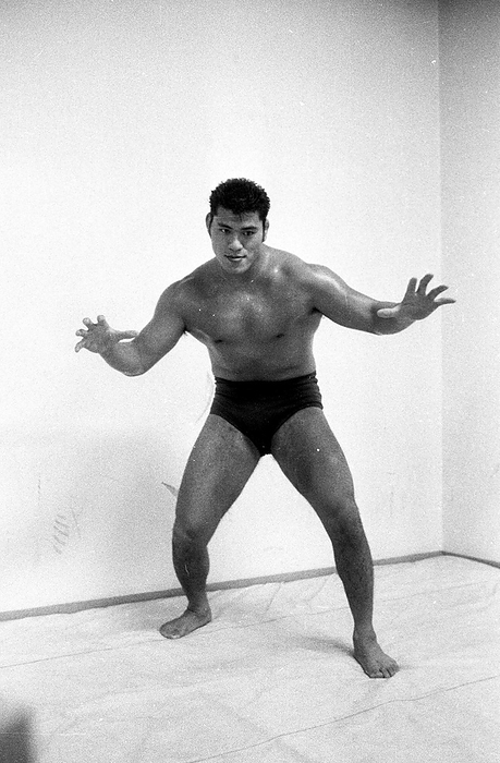 Antonio Inoki,  The Burning Spirit of Fighting,  died  1966 file photo  Antonio Inoki of Tokyo Pro Wrestling posing for a photo in Antonio Inoki Photo Gallery  1966 date unknown   date 19660101  place unknown
