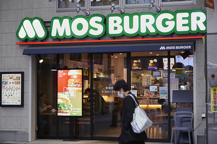 MOS BURGER A general view of MOS BURGER in Tokyo, Japan, October 12, 2022.  Photo by AFLO 