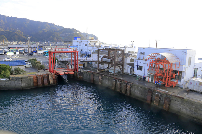 Kanaya Port Ferry Landing Futtsu shi, Chiba Taken from the ferry boat