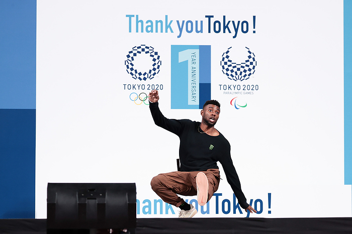 Tokyo 2020 1st Anniversary Event  Thank you Tokyo  Festival and Ceremony Jeffrey Louis  USA , OCTOBER 16, 2022 :  Thank You Tokyo  Festival and Ceremony , a commemorative ceremony for the end of the one year anniversary of the Olympic and Paralympic Games Tokyo 2020 holds at National Stadium in Tokyo, Japan.  Photo by AFLO SPORT  