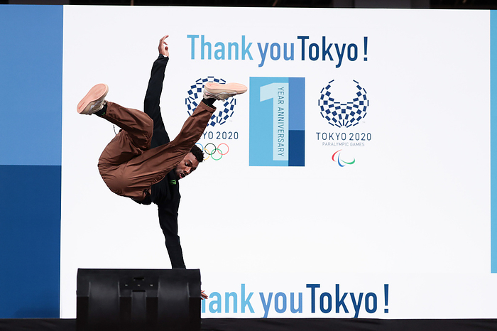 Tokyo 2020 1st Anniversary Event  Thank you Tokyo  Festival and Ceremony Jeffrey Louis  USA , OCTOBER 16, 2022 :  Thank You Tokyo  Festival and Ceremony , a commemorative ceremony for the end of the one year anniversary of the Olympic and Paralympic Games Tokyo 2020 holds at National Stadium in Tokyo, Japan.  Photo by AFLO SPORT  