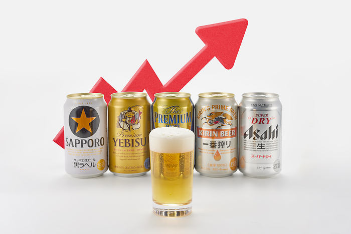 The products of draft beer The products of draft beer are seen in Tokyo, Japan on October 13, 2022. At a time when these price are rising.  Photo by Hideki Yoshihara AFLO 