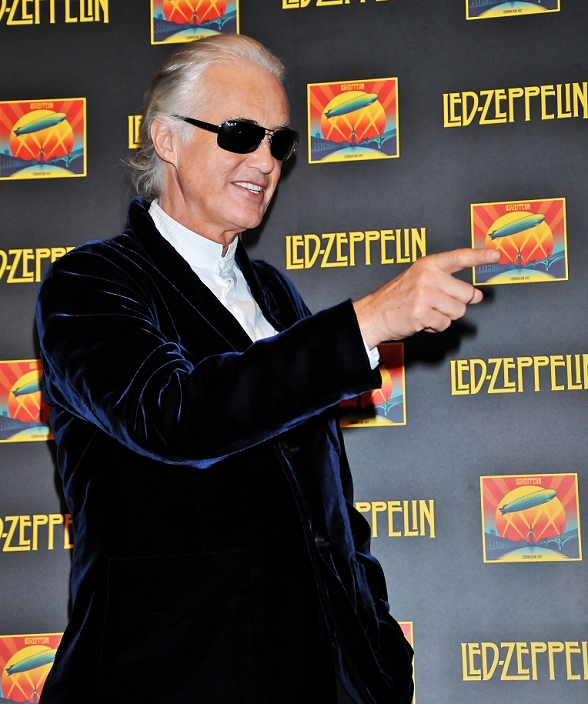 Jimmy Page, Oct 16, 2012 : Jimmy Page, Led Zeppelin, October 16, 2012, Tokyo, Japan : Jimmy Page attends a stage greeting for the film 