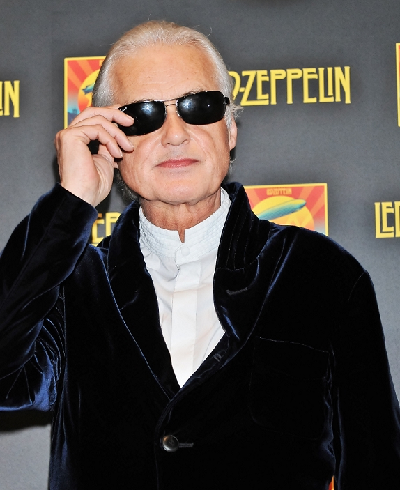 Jimmy Page, Oct 16, 2012 : Jimmy Page, Led Zeppelin, October 16, 2012, Tokyo, Japan : Jimmy Page attends a stage greeting for the film 