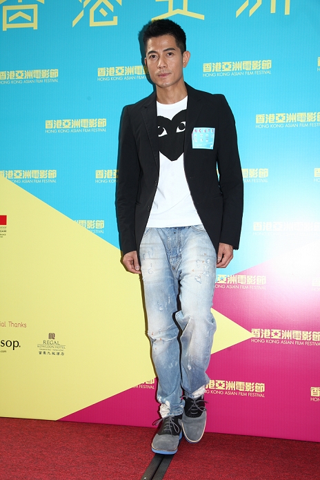 Aaron Kwok attended the press conference of Hong Kong Aisa Film Festival 2012 with his parterners in the movie Cold War in Hong Kong, China on Tuesday October 16, 2012.