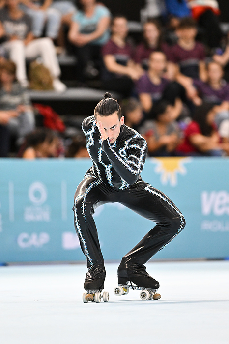 Artistic World Skate Games 2022 ERNESTO SILVA, Portugal, performing in Senior Men Solo Dance   Style Dance at Artistic World Skate Games 2022 at Youth Olympic Park   Am Teutrica Pabell Teu n, on October 25, 2022 in Buenos Aires, Argentina.  Photo by Raniero Corbelletti AFLO 