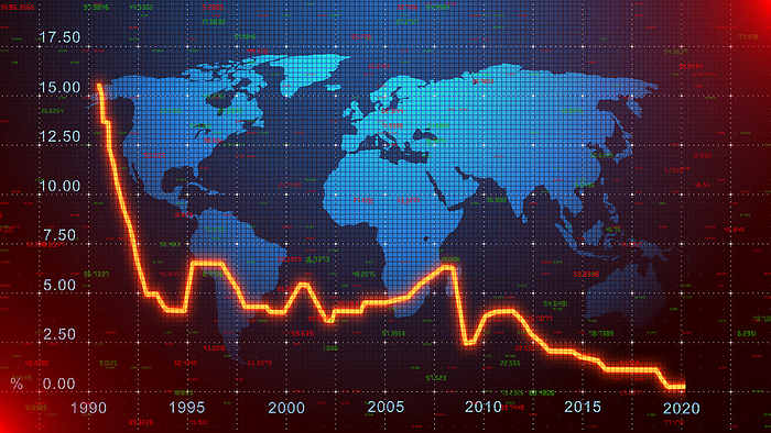 Global interest rates, illustration Global interest rates, illustration, by RICHARD JONES SCIENCE PHOTO LIBRARY