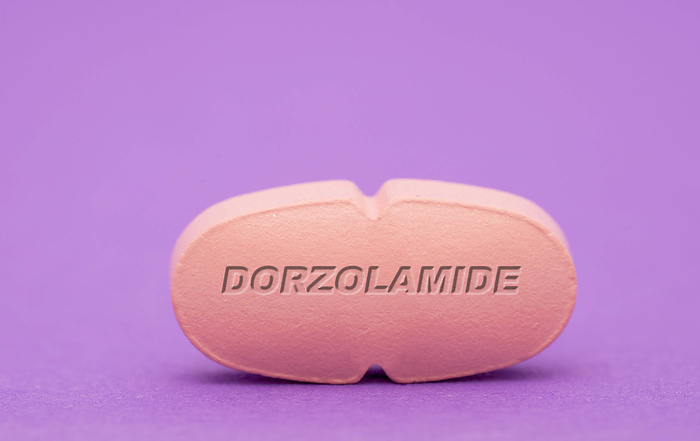 Dorzolamide pill, conceptual image Dorzolamide pill, conceptual image., by WLADIMIR BULGAR SCIENCE PHOTO LIBRARY