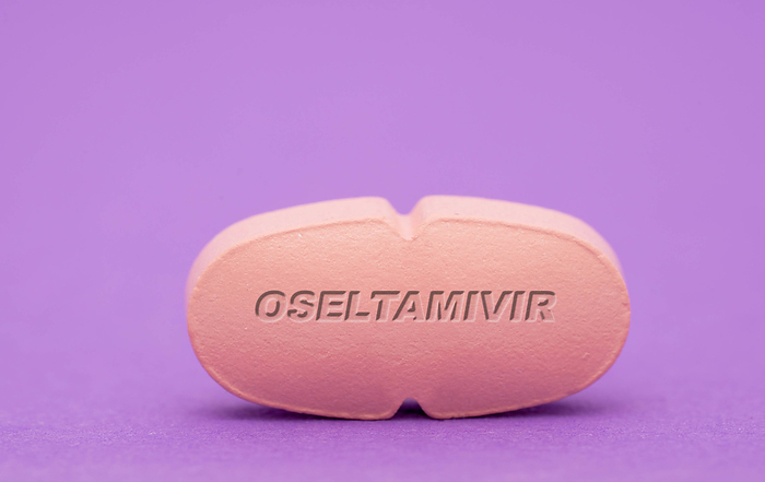 Oseltamivir pill, conceptual image Oseltamivir pill, conceptual image., by WLADIMIR BULGAR SCIENCE PHOTO LIBRARY
