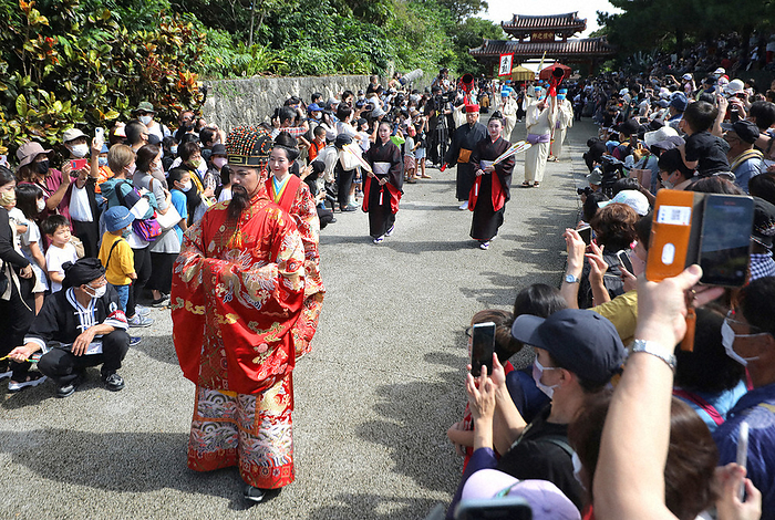 Groundbreaking ceremony for the restoration and maintenance of the main hall of Shuri Castle The groundbreaking ceremony for the restoration and maintenance of Shuri Castle s main hall, which burned down in 2019, was accompanied by an  ancient procession  that recreates the Ryukyu Kingdom period.