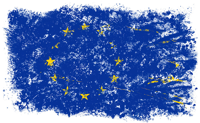 European flag in resolution