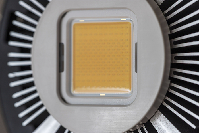 Close-up of an LED light