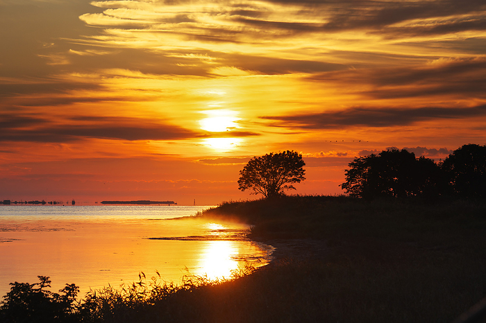 Sunrise at Cape Sango and Lake Saroma, Hokkaido, Japan