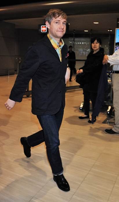 Martin Freeman, Nov 30, 2012 : Martin Freeman, November 30, 2012, Tokyo, Japan : Actor Martin Freeman arrives at Narita International Airport in Chiba prefecture, Japan on November 30, 2012.