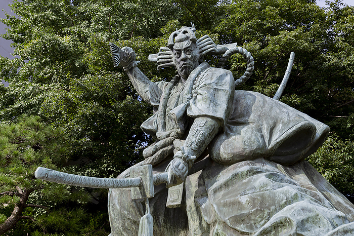 Statue of Ichikawa Danjuro IX in Asakusa, Tokyo