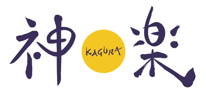 Kagura (kagura) and full moon logo