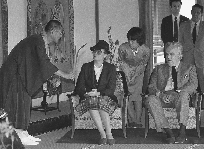 Grace, Grand Duchess of Monaco  April 8, 1981  April 8, 1982, Kyoto, Japan   Princess Grace and Prince Rainier of Monaco visit Ninnaji Buddhist Temple in Kyoto on April 8, 1981.   Photo by Natsuki Sakai AFLO  AYF  mis 