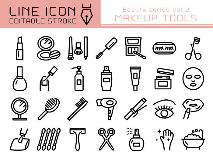 Line Icon Beauty Series vol.2 Makeup