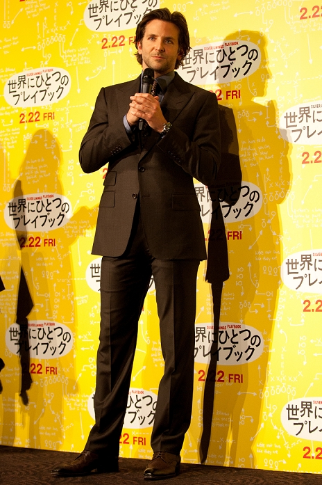 Bradley Cooper, Jan 24, 2013 : Tokyo, Japan: Bradley Cooper appears at the Japan Premiere for Silver Linings Playbook at the Toho Cinemas in Tokyo, Japan on Thursday 24th January 2013. Bradley Cooper is visiting to promote his latest movie Silver Linings Playbook for the Japanese market. (Photo by Yumeto Yamazaki/AFLO)