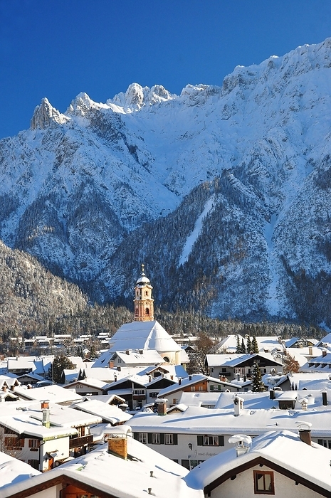 Bayern, Germany Karwendel, Mittenwald, Wettersteinspitze, Bavaria, Germany, Europe
