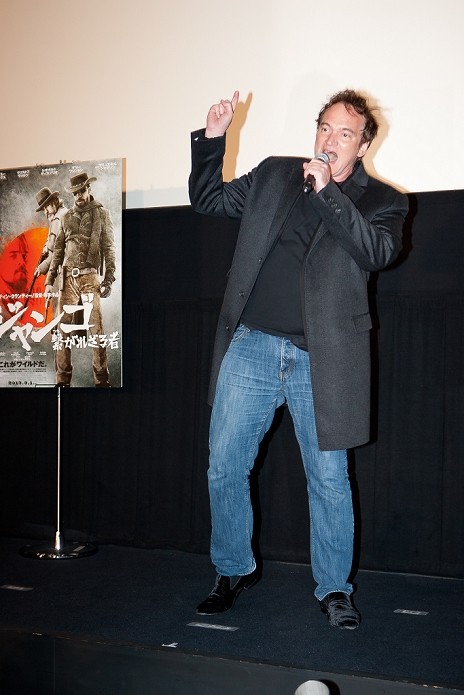 Quentin Tarantino, Feb 13, 2013 : Tokyo, Japan - Movie Director Quentin Tarantino came straight from London to promote his newest Movie 